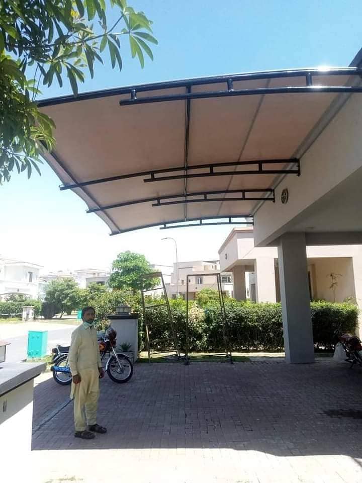 car shade/car parking shades/car tensile shades/car porch shade 11