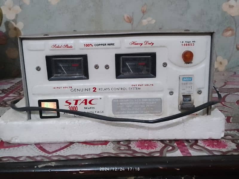 STAC AUTOMATIC VOLTAGE STABILIZER 0