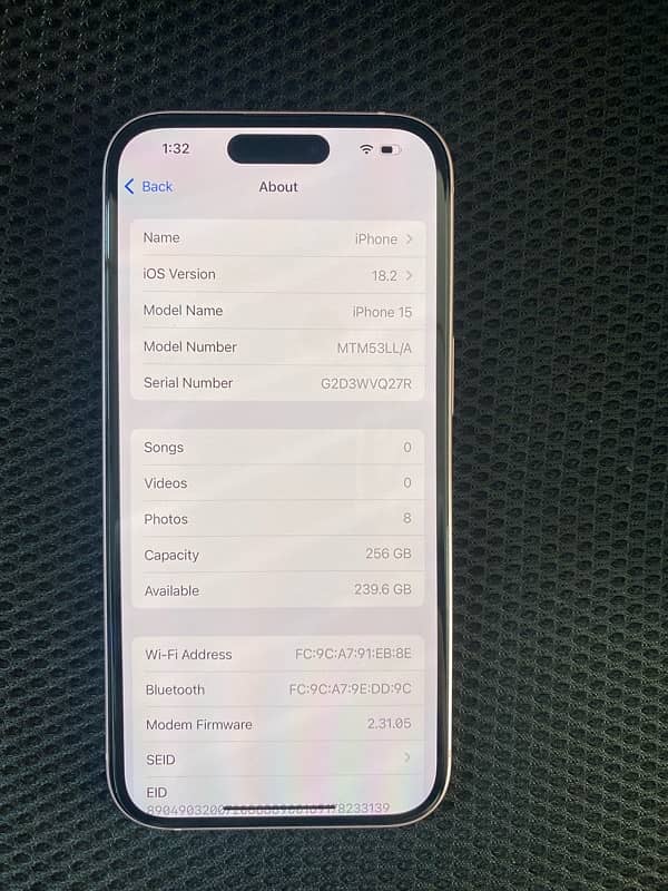 Iphone 15 256gb pink pta approved LLA 3