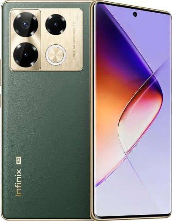 Infinix Note 40 8+8GB RAM & 256 GB ROM. 45Watt Fast charging. 0