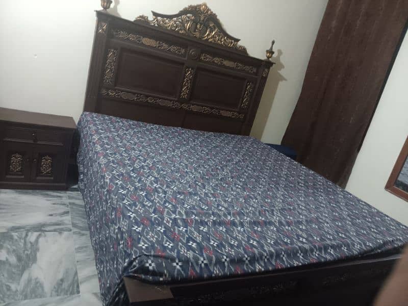 shesham wood brand new  doubel bed set 3