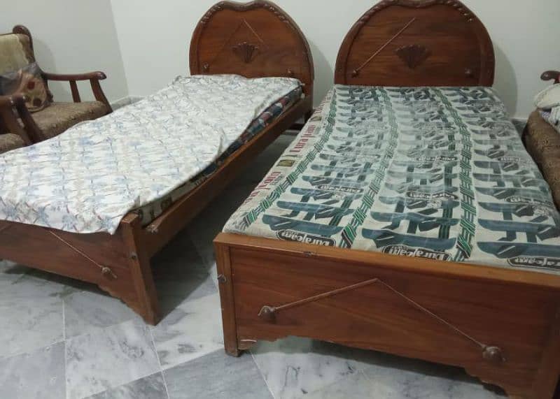 Single Bed with Mattress for Sale 1