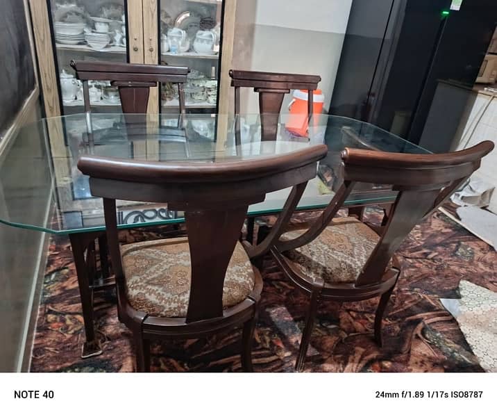 Wooden Dinning Table with 4 chairs 3