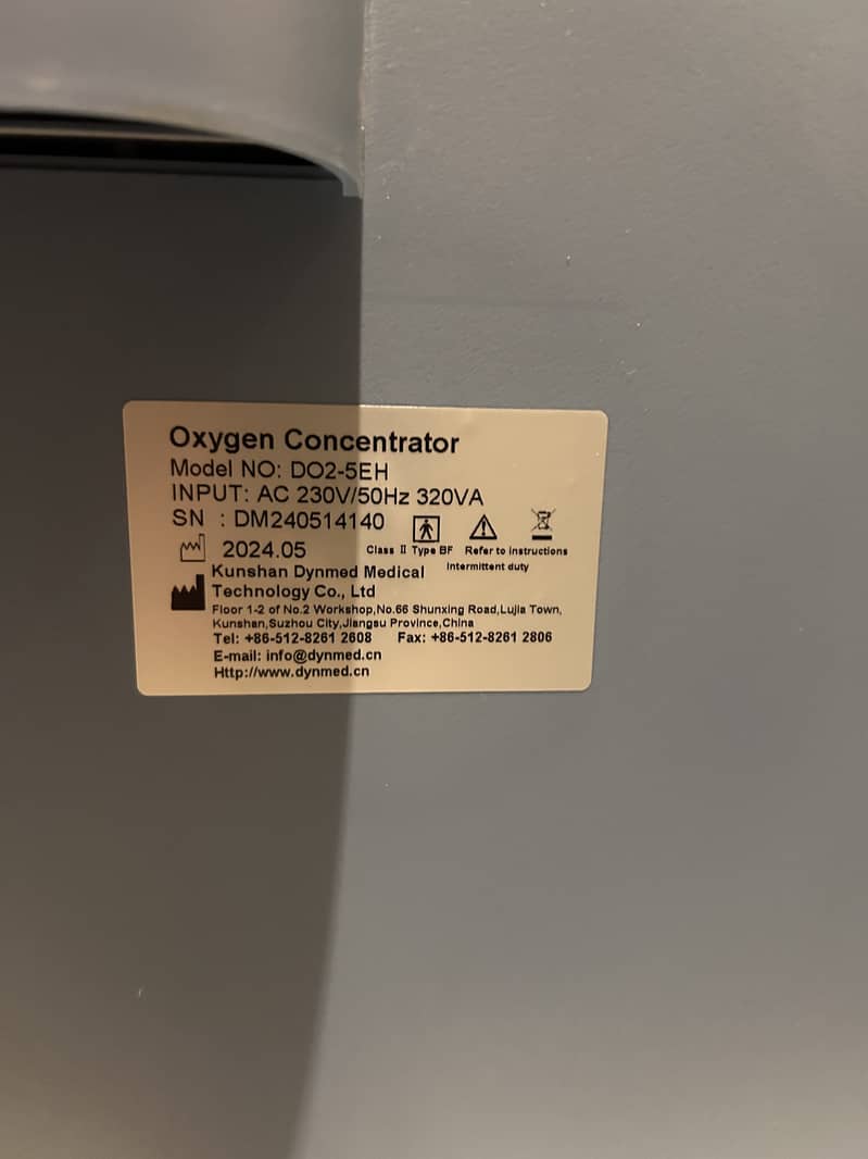 Dynmed Oxygen Concentrator D02-5EH (35 Hour Used) 3