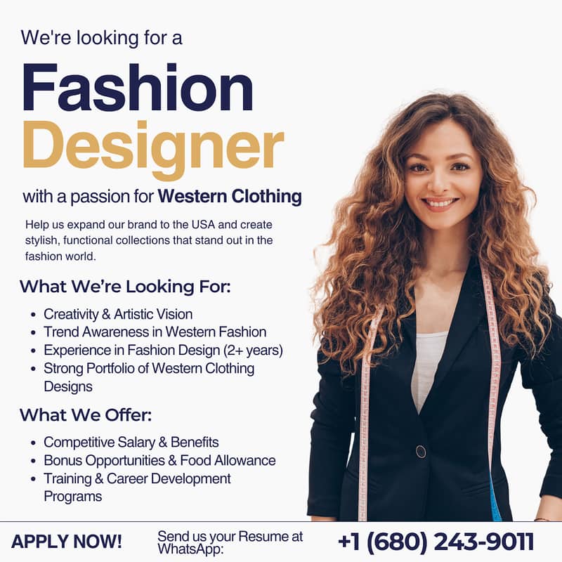 Required a Fashion Designer 0