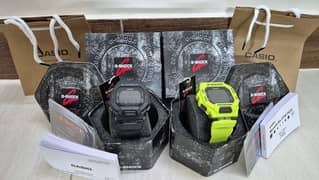 Casio G-Shock watches in all models and colours