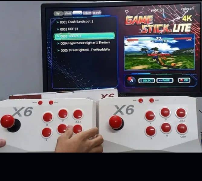 x6 arcade with 2 wireless joystick 14000+ games with taken 3 2