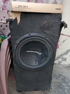 Pioneer Woofer 12"+ 4channel Amplifier for sale