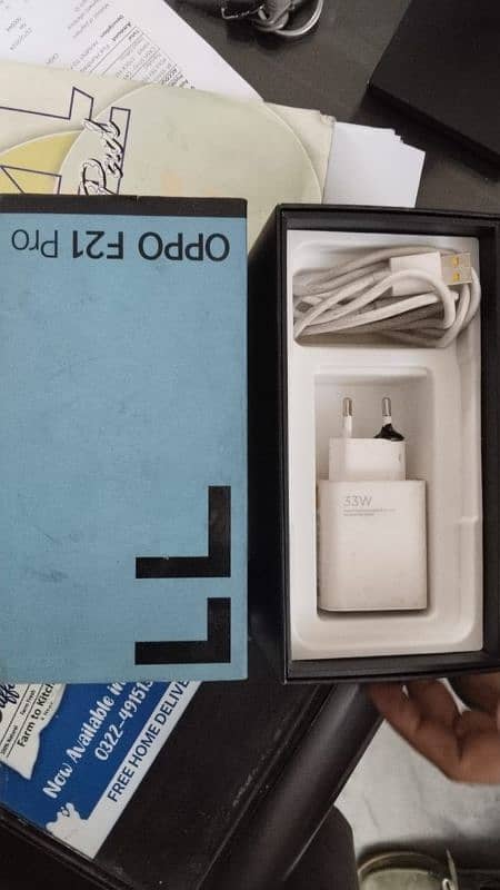 OPPO F21 pro With box and charger 7