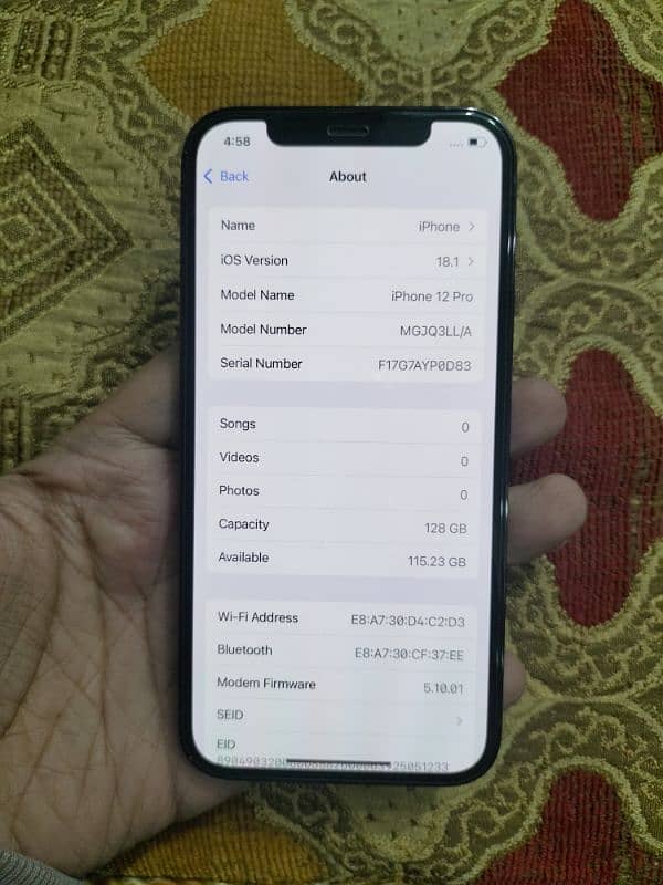 I phone 12 pro 128gb 5