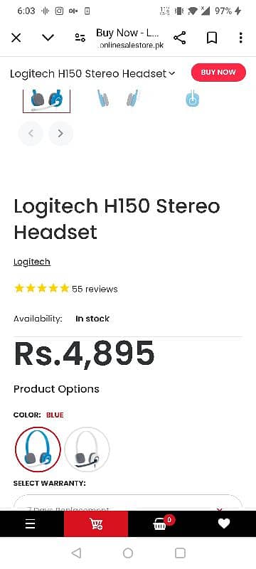 Logitech H 150 headphones handsfree earphone 14