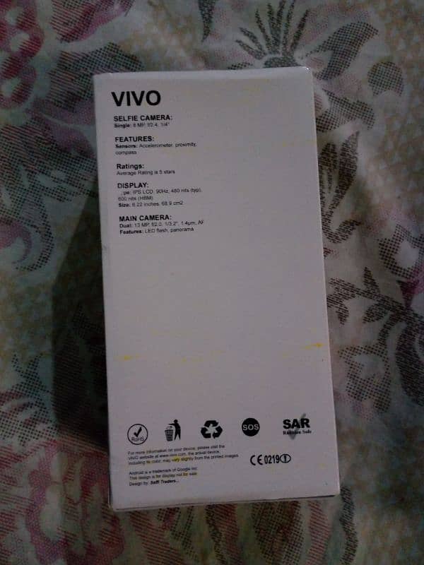 Vivo Y85A Model number Vivo 1727 3