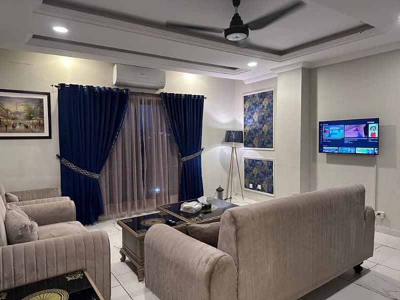 Bahria active furnished 2 bedroom apartment for rent in Height 1 block c Bahria Town rawalpindi 3