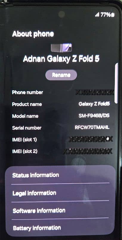 Samsung Galaxy Z FOLD 5 PTA Approved 512GB 1