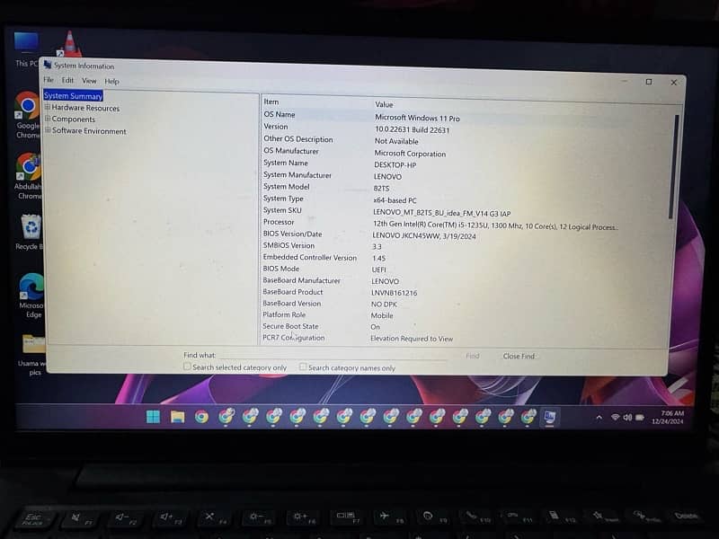 Lenovo G14 core i5 12th generation, 8Gb ddr4, 256 Gb NVME 0