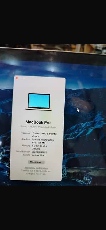 Macbook pro 2018 i5 with box 2