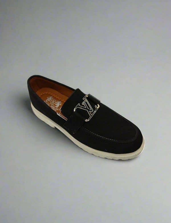 Men's leather Formal Loafers Black 3