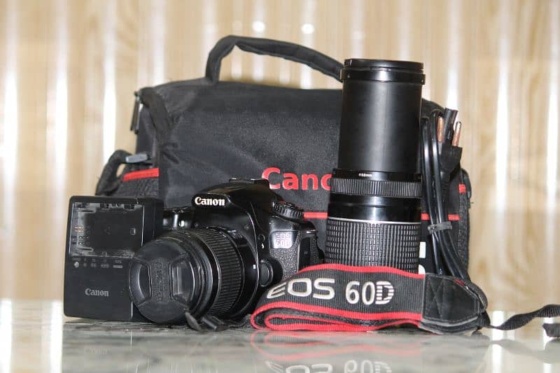 Canon 60d with 18-55mm & 75-300 mm lens full deal in cheap price 1