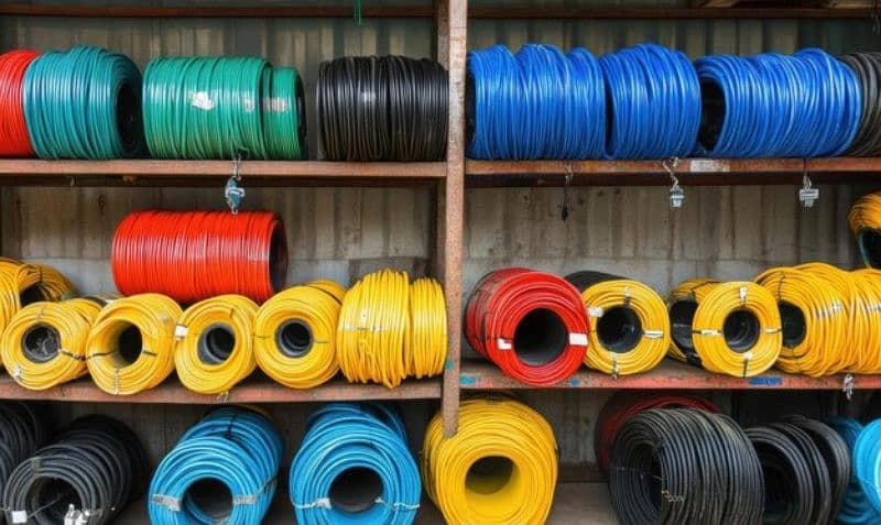 Cable coils on factory rates | Power cable | Alarm cable |Wiring cable 6