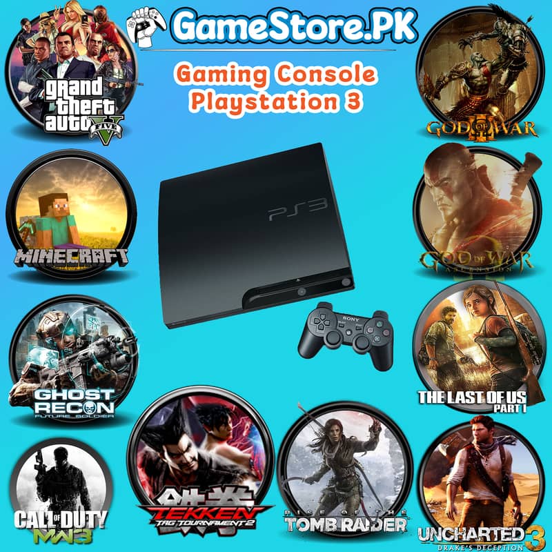 Gaming Console PlayStation 3 with 320GB hard or 1 Wireless Controller 0