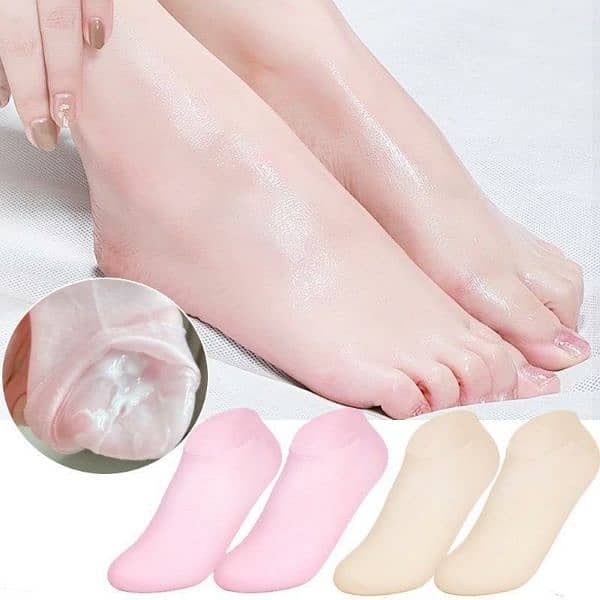 uniex silicone anti crack moisturising socks 2