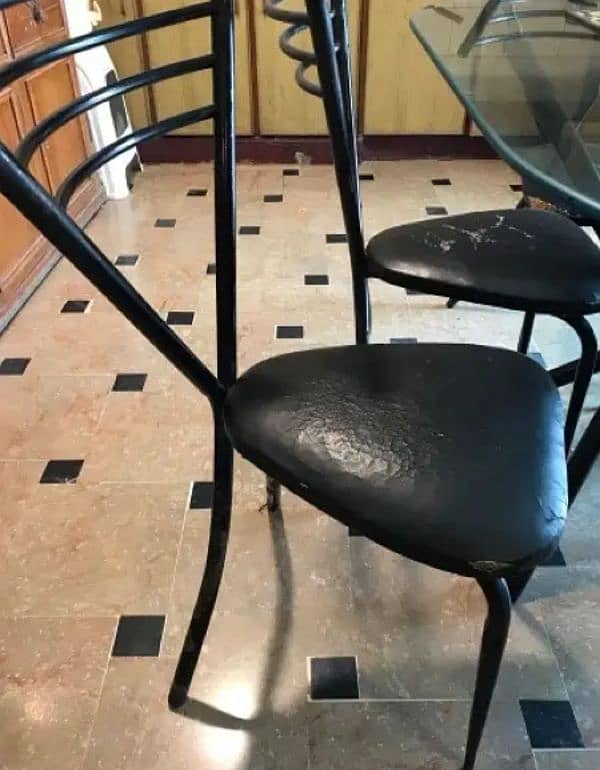 Black rod iron table for sale 3