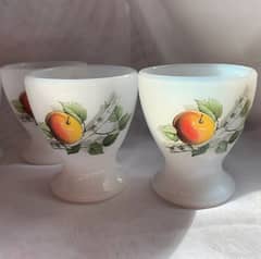 ARCOPAL france  5 milk egg cups