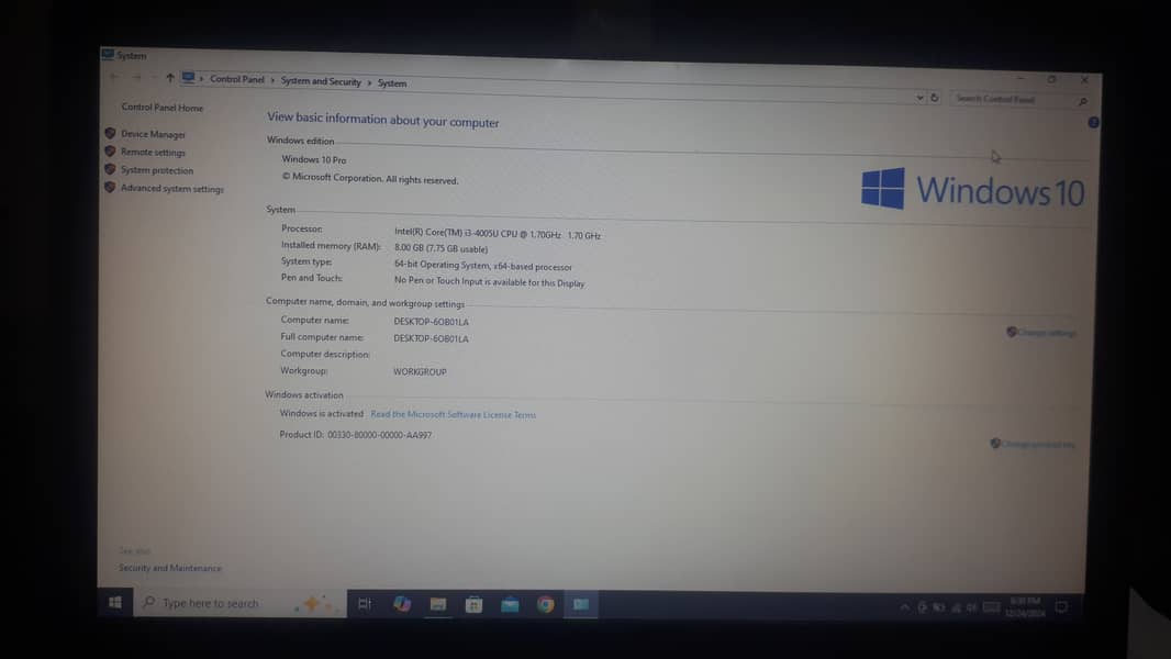 Lenovo E550 8 GB RAM 128 SSD 0