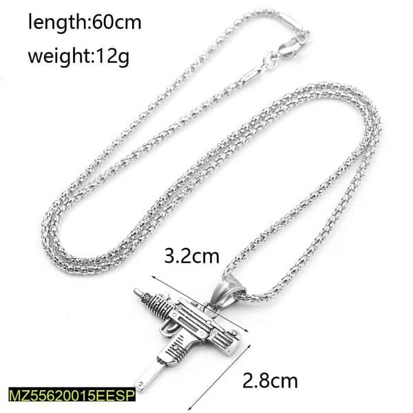 Men's Long Army Style Neck Chain 1