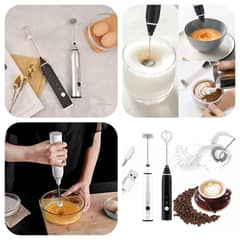 2 in 1 Electric Coffee Mixer Rechargeable