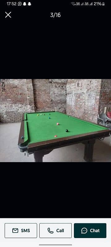 1 snooker 5/10 or 1 foos ball 2