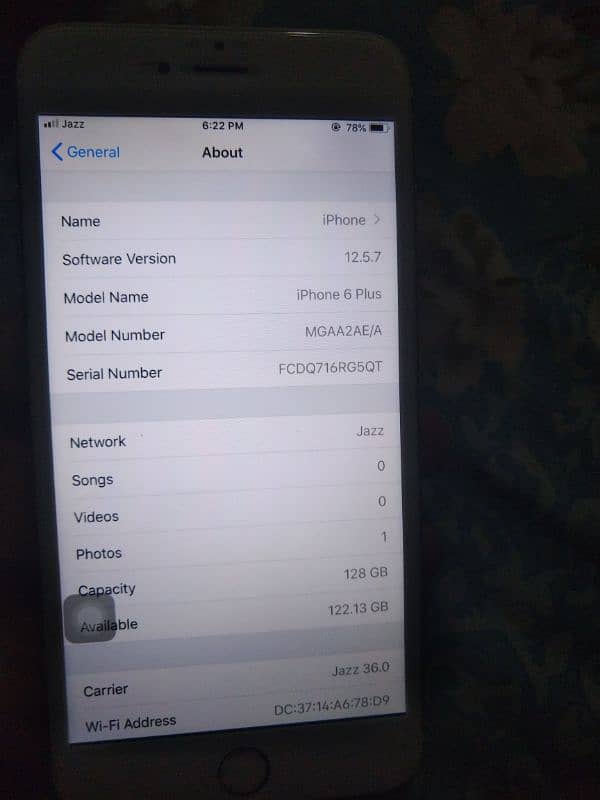 iphone 6 plus FU (128gb) PTA Approved 1