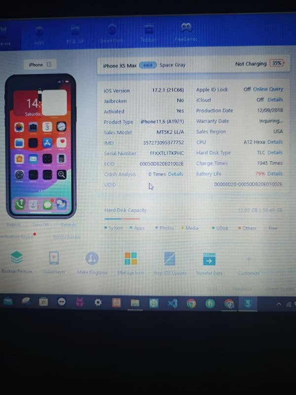 IPhone XS Max 64 GB Non-Pta 7