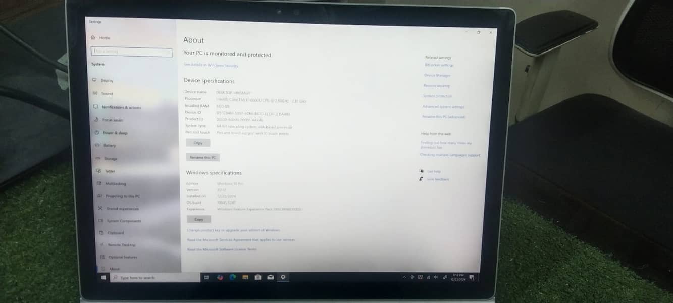 Laptop microsoft Surface book 1