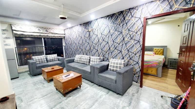 1 Bed fully Furnished Apartment For Rent In Bahria Town Lahore 0