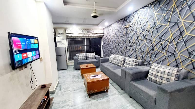 1 Bed fully Furnished Apartment For Rent In Bahria Town Lahore 1