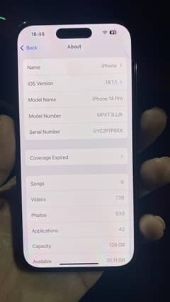 IPHONE 14 pro Non Pta Jv 128gb