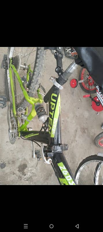 folding used bicycle urgent for sale. whatsapp#03151457984 1