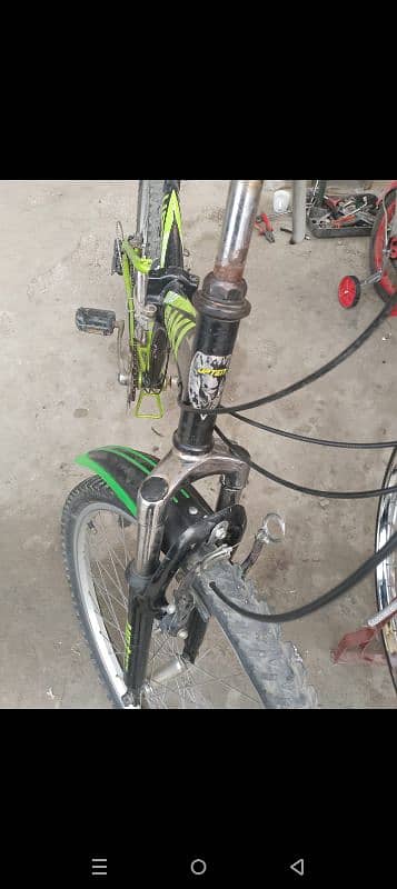 folding used bicycle urgent for sale. whatsapp#03151457984 4