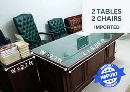 Imported Office Table & Chairs