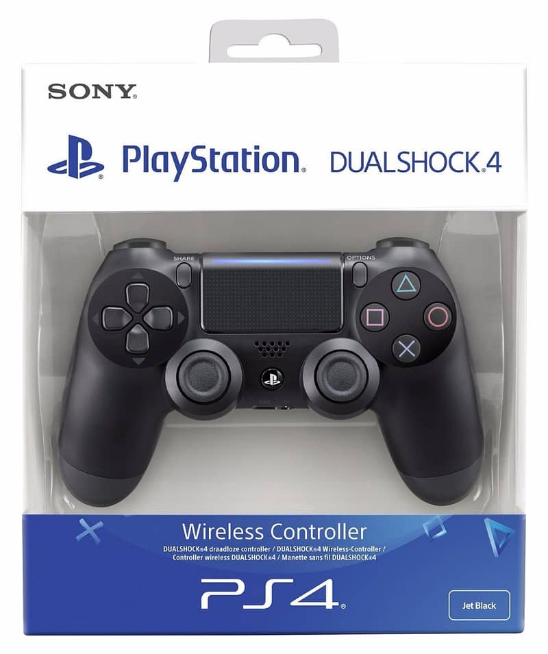 PS4 JET BLACK DualShock 4 Wireless Game Controller 3