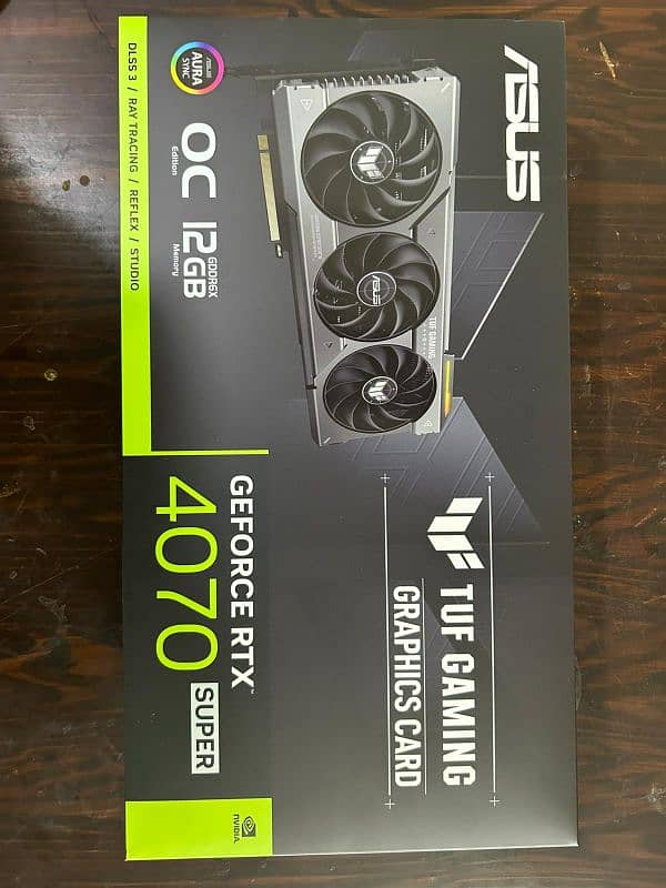 Brand New GeForce RTX 4070 Super Asus TUF Gaming Graphics Card OC 1