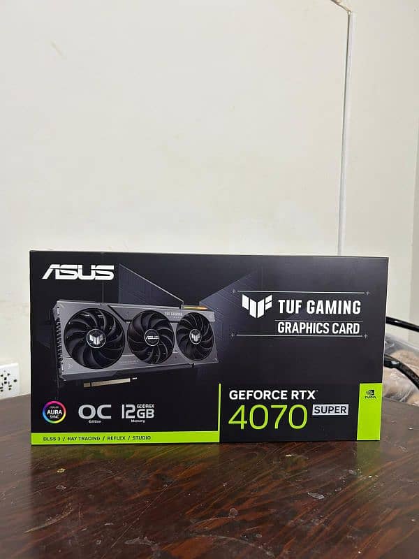 Brand New GeForce RTX 4070 Super Asus TUF Gaming Graphics Card OC 2