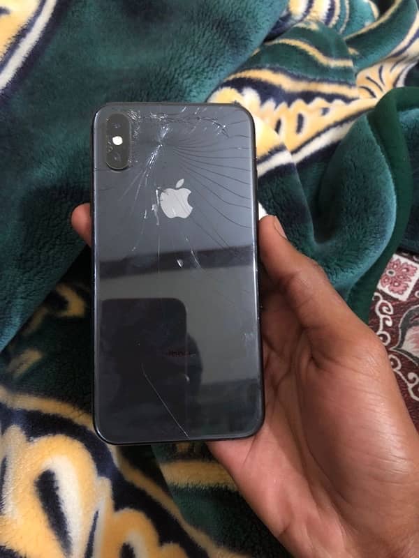 iPhone xs non PTA 64GB back break 7