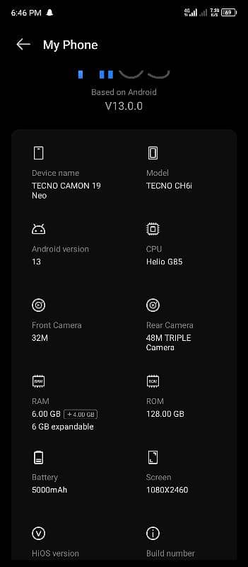 tecno comon 19 neo 5