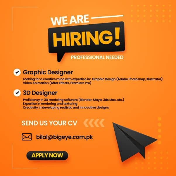 Graphic/ 3D Designer Required 0