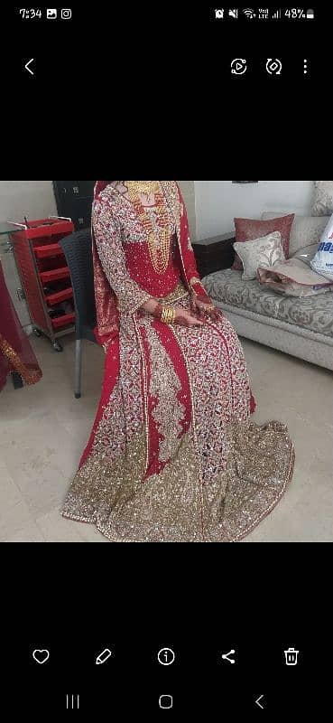 heavy bridal lehnga. 1