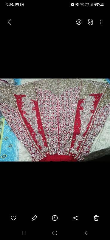 heavy bridal lehnga. 2