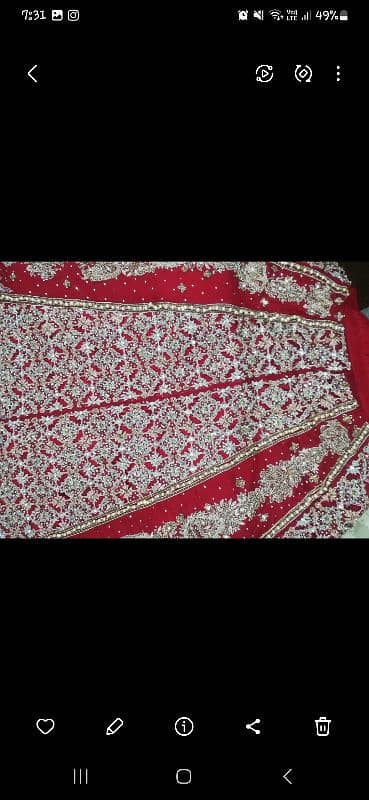 heavy bridal lehnga. 3