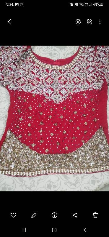 heavy bridal lehnga. 4